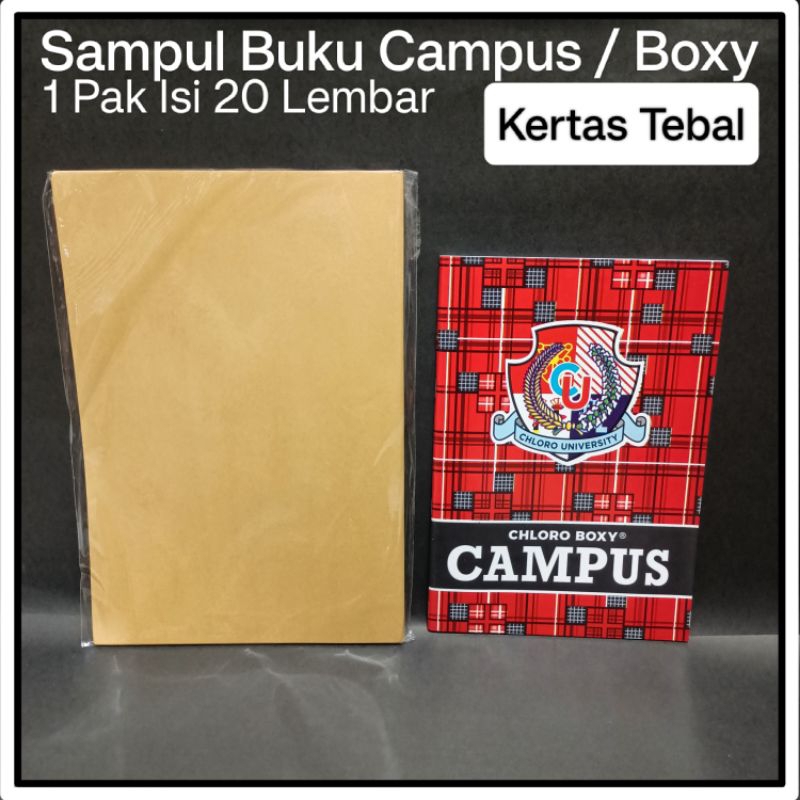 

1 Pak Sampul Buku Campus / Boxy Isi 20 Lembar TEBAL