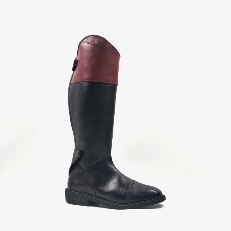 M&T - Riding Boots Wanita Cairo Zip Premium Cow Leather - Jumping Boots - Boots Berkuda