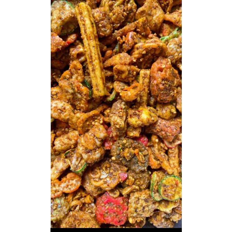 

sebring campur bumbu kacang+daun jeruk pedas manis