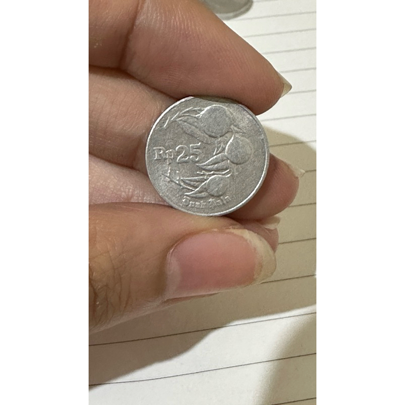 uang koin 25 rupiah tahun 1996