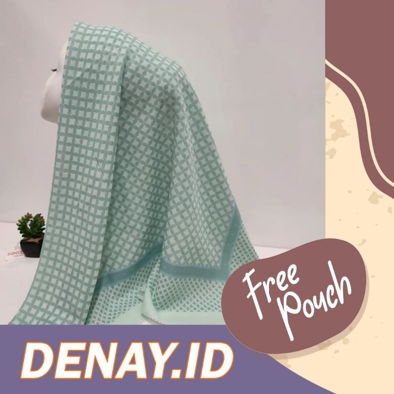 NUANSA HIJAU SOFT hijab segiempat denay voal motif semarang