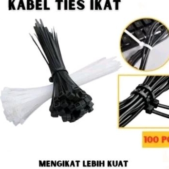 

Tali Tis/Kabel Ties/Cable Tis 15cm/15 cm (3 x 150mm) isi 100 pcs