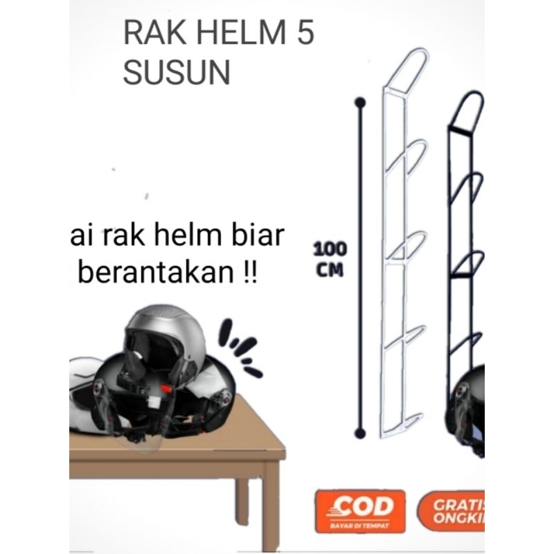 RAK HELM SUSUN 5/GANTUNGAN RAK HELM SUSUN 5