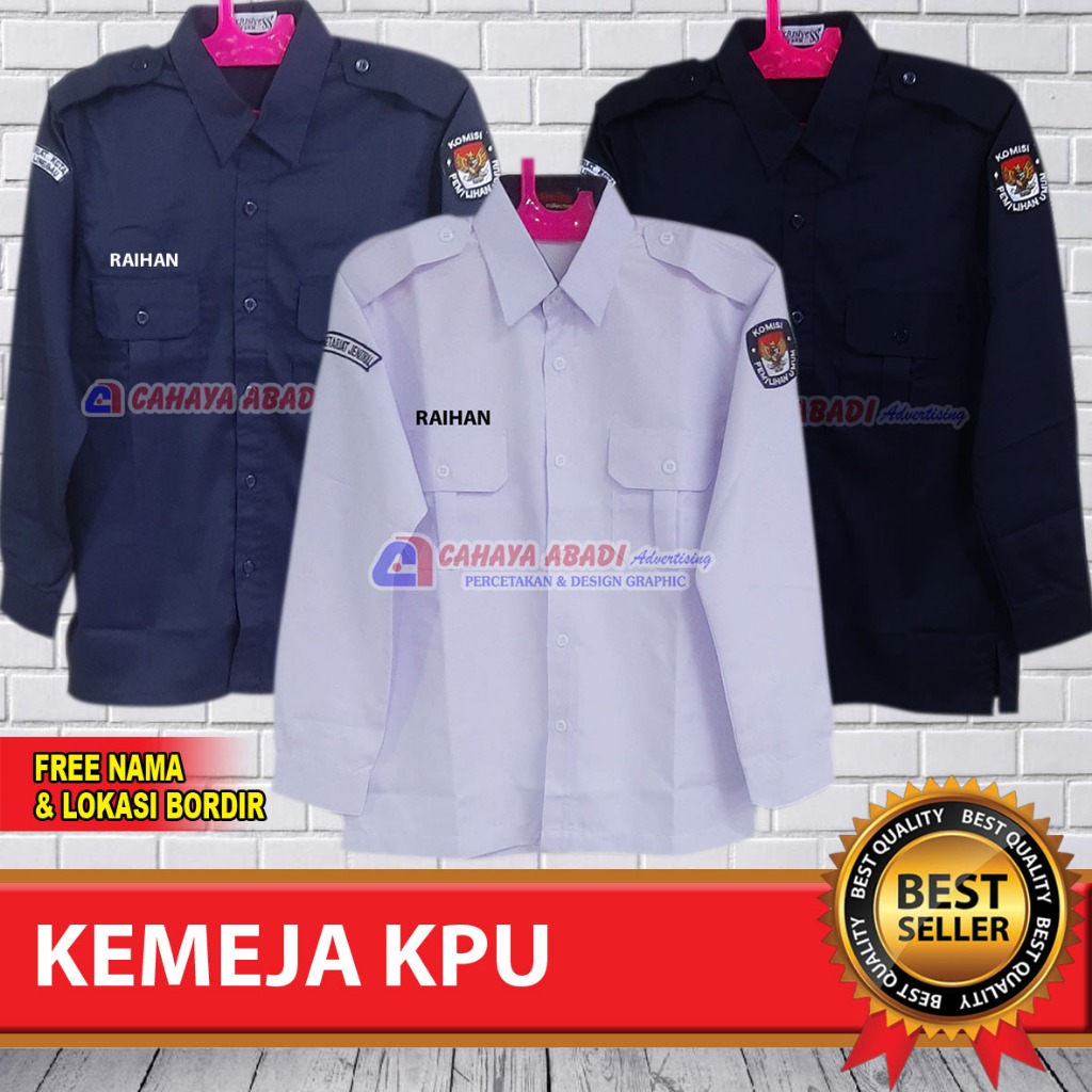 Kemeja KPU Baju KPU Seragam Komisi Pemilihan Umum