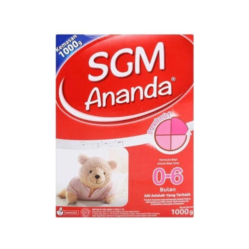 SUSU SGM ANANDA 0-6 BULAN
