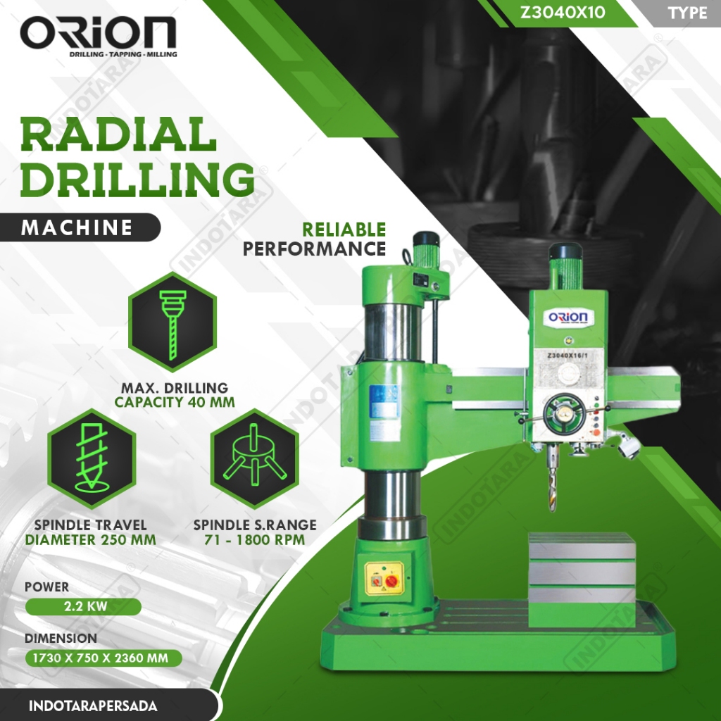Mesin Bor Duduk Orion Radial Drilling Machine Z3040X10