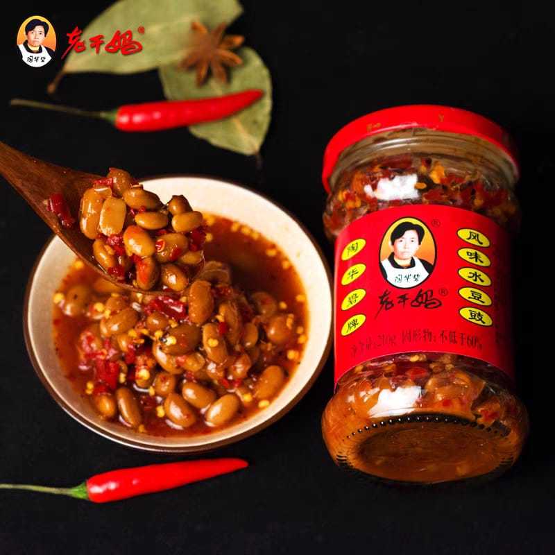 

[HALAL] Laoganma Bean Chili Sauce 老干妈风味水豆豉 Sauce Laoganma Saus Kedelai | Bean Chili Sauce 210 gram