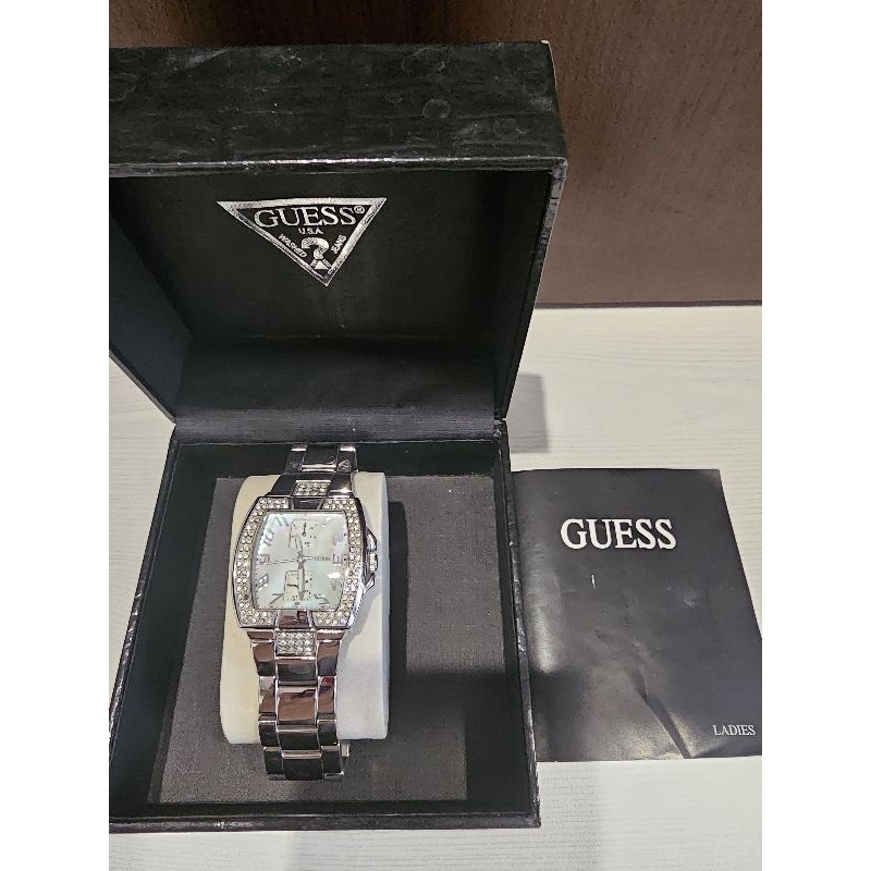 Jam tangan Guess Authentic preloved swarovski