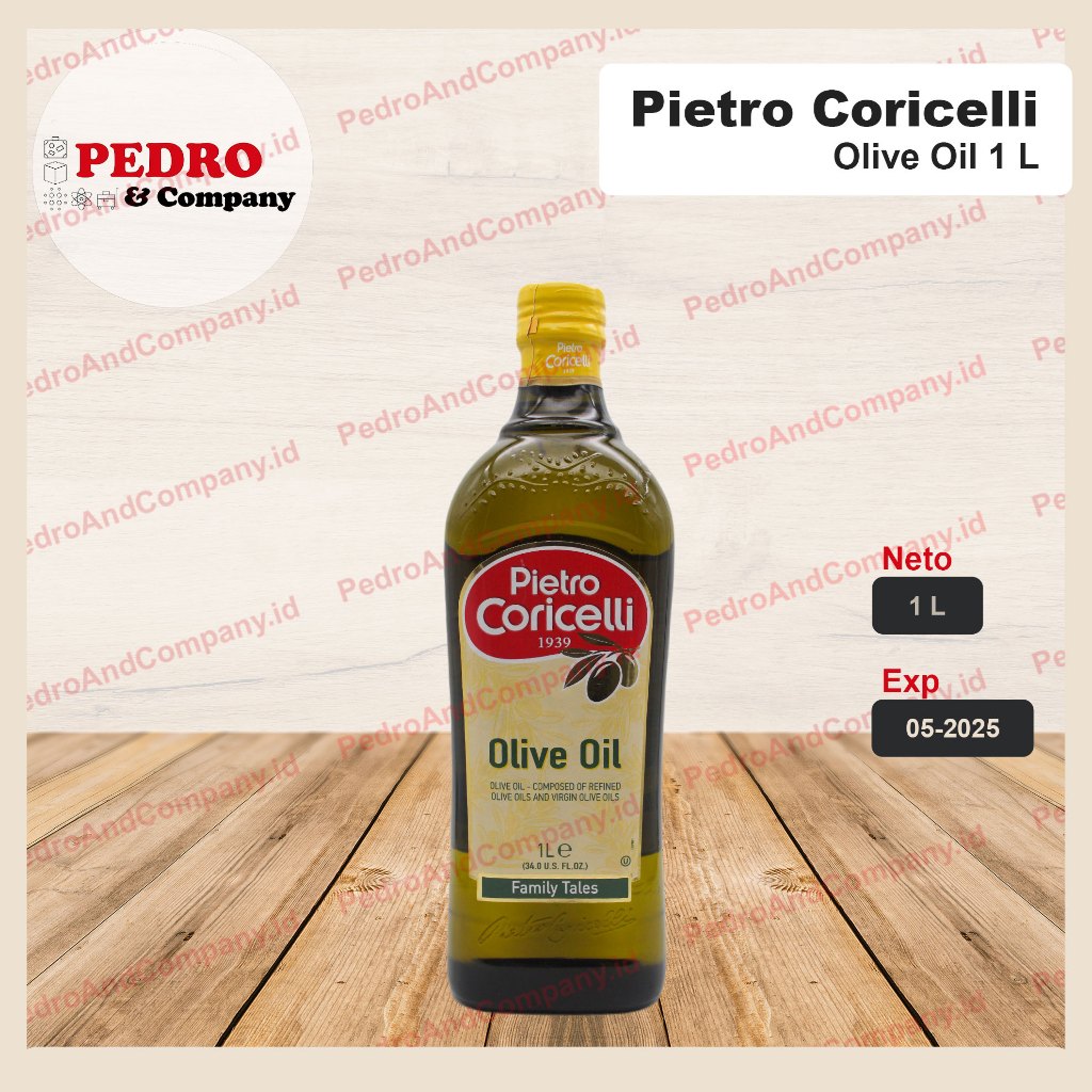 

Pietro coricelli olive oil 1 liter - minyak zaitun murni