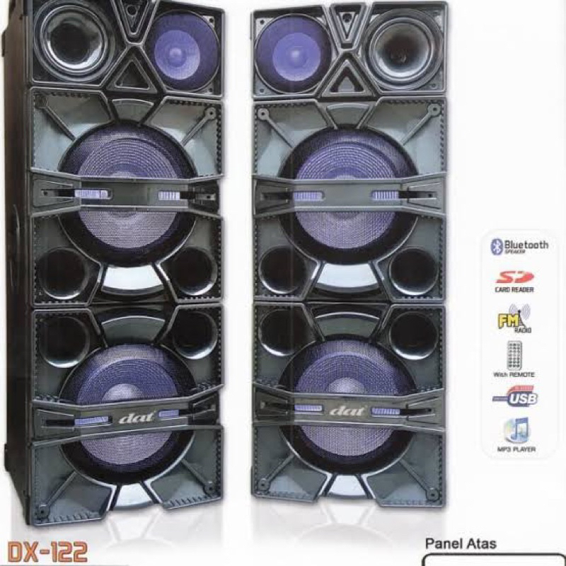 Speaker DAT DX 122 Speaker Aktif Dat 12 inch double woofer speaker DAT Transformer Dat DX122 15 inc 