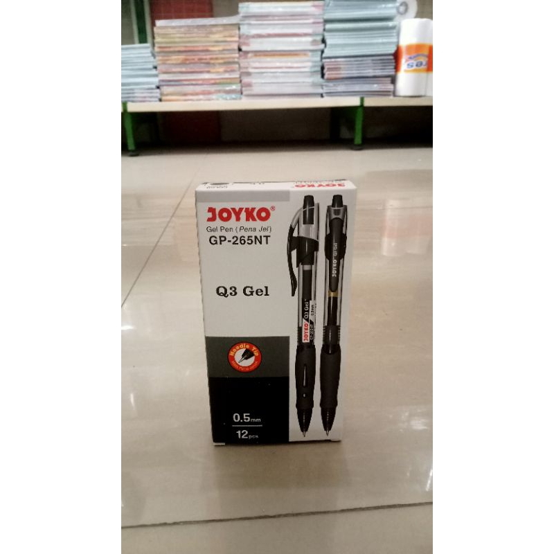 

Pulpen Gel Joyko Gp-265NT Q3 Gel 0.5mm Hitam 1 pack