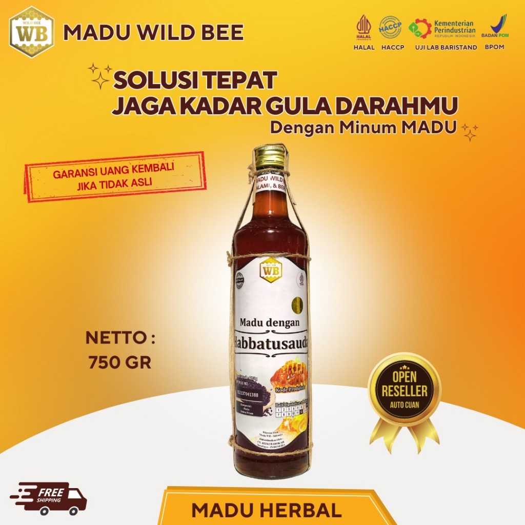 

WB Wild Bee - Madu Habbatusauda / Lebah Apis Melifera - Wild Bee