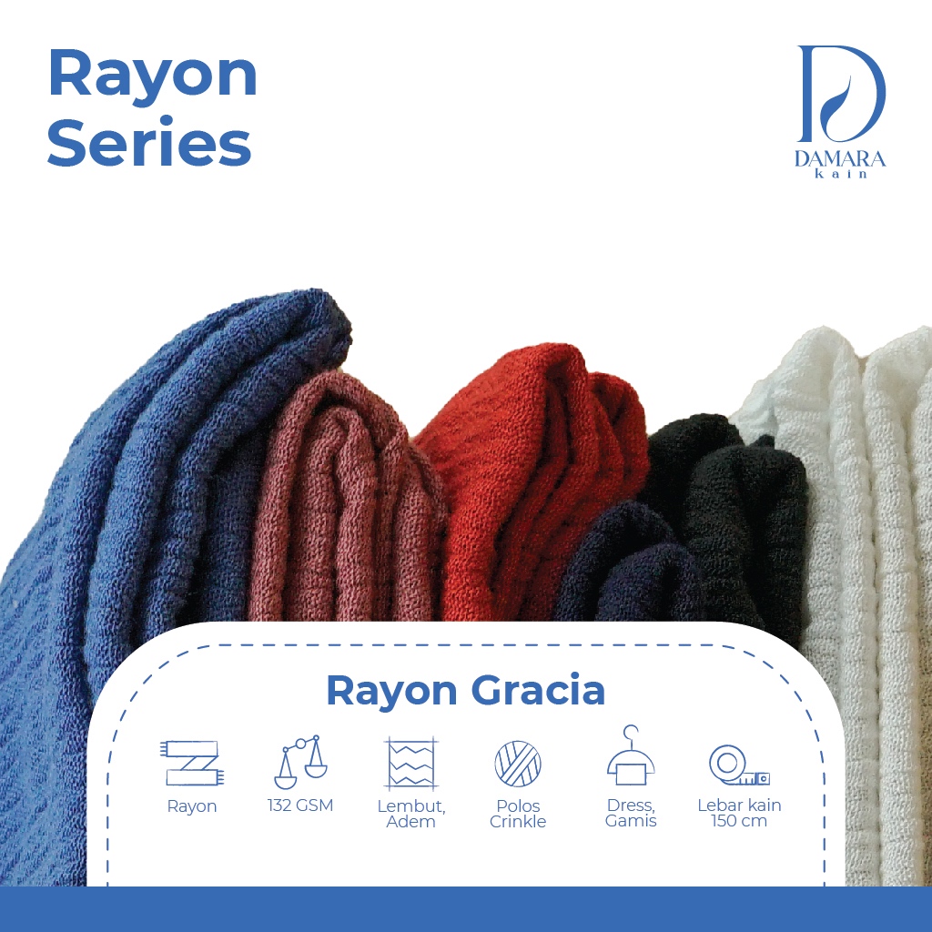 Kain Polos Rayon Gracia Premium