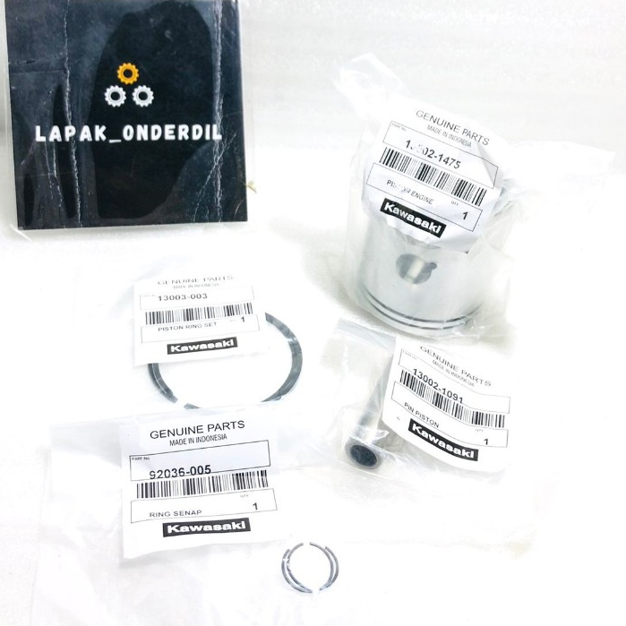 RING PISTON RING SEHER KIT PLUS PISTON KAWASAKI NINJA 150 R RR 2 TAK 2TAK NINJA R Rr ORIGINAL KAWASA