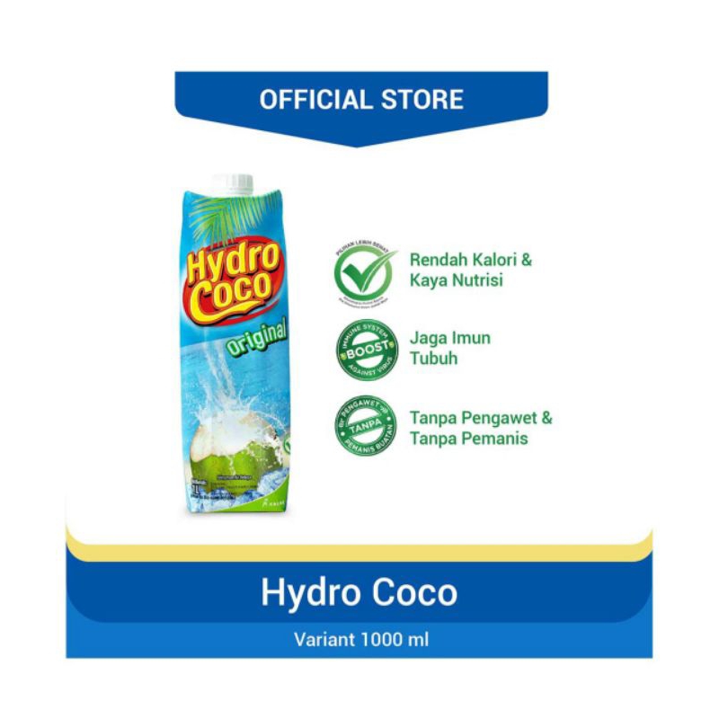 

Hydro Coco Natural Health Drink 1L