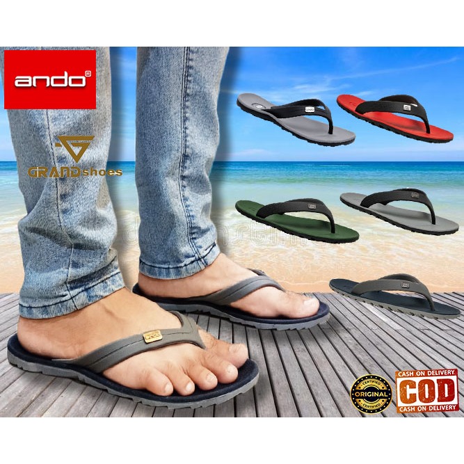 ANDO VIRAL Sandal Jepit Karet Ringan Santai Nyaman Casual Laki Laki Pria Dewasa Original