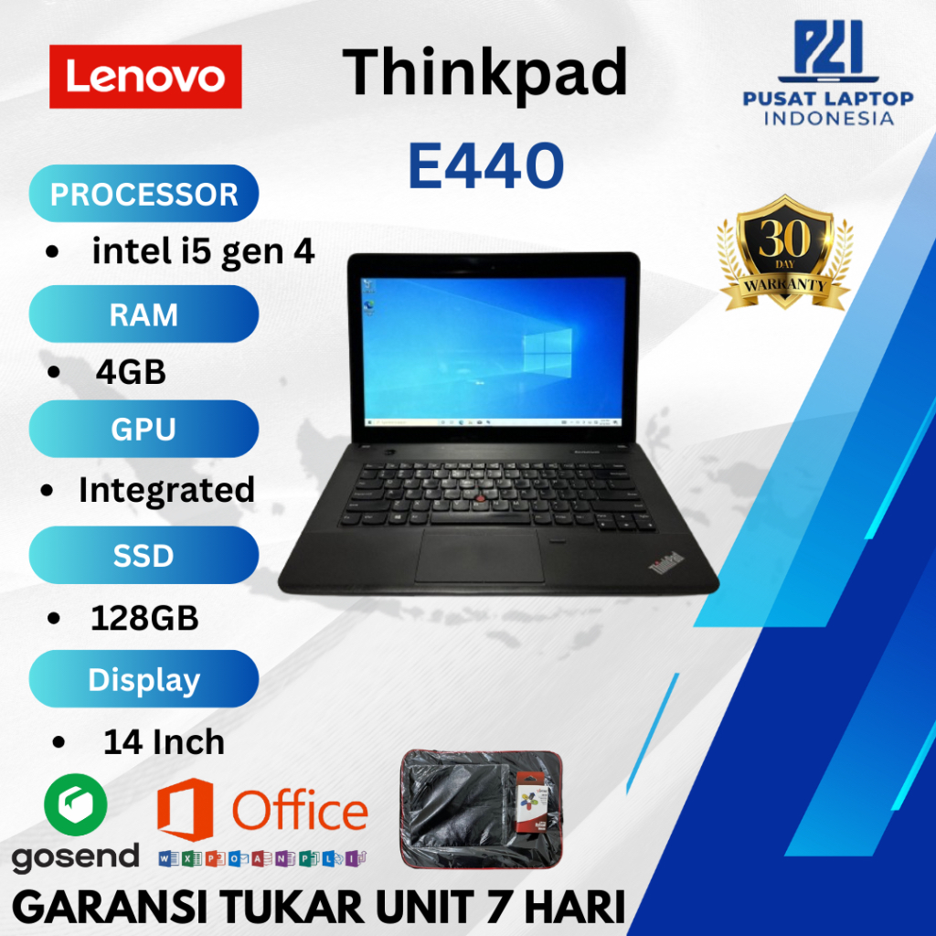 Lenovo Thinkpad E470/E460/E450/E440 i7 gen 7 Ram 8 Second Original