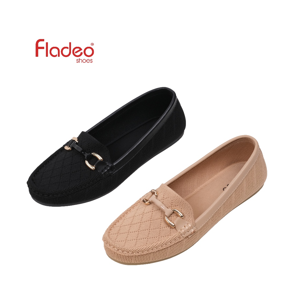 Fladeo A24/LSM311-3BG/Sepatu Moccasin Slip On Wanita [ Moccasin Shoes ]