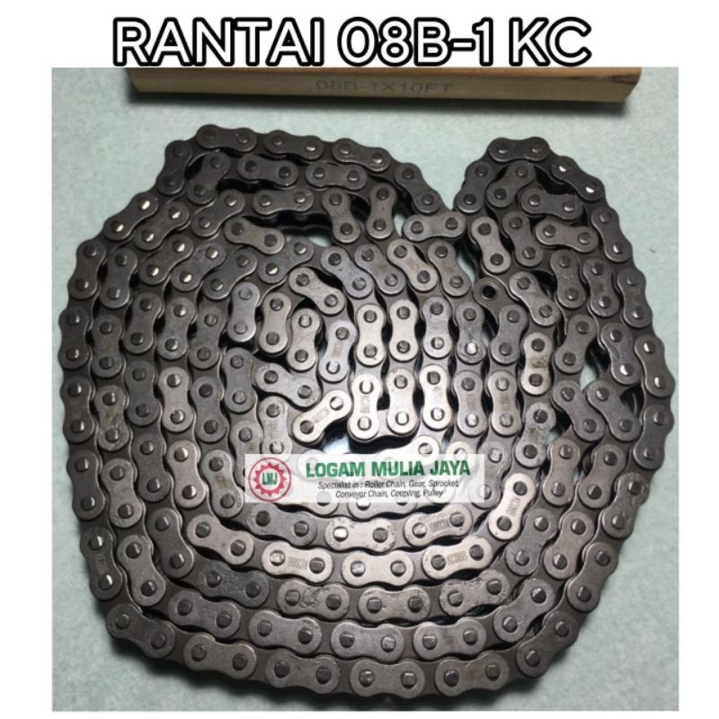 RANTAI ROLLER CHAIN SPROCKET RS 08B-1 KC RS 08 B SINGLE RS 08B SINGLE