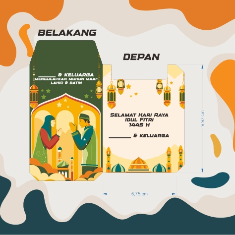 

AMPLOP LEBARAN IDUL FITRI PREMIUM ( FREE DESAIN ) 1BOX ISI 50