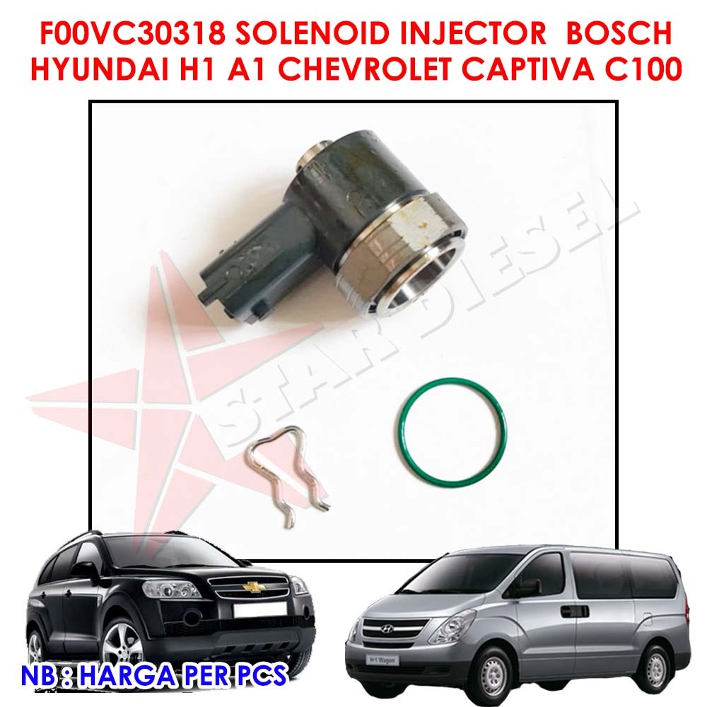 SOLENOID INJECTOR BOSCH F00VC30318 HYUNDAI H1 A1 CAPTIVA C100