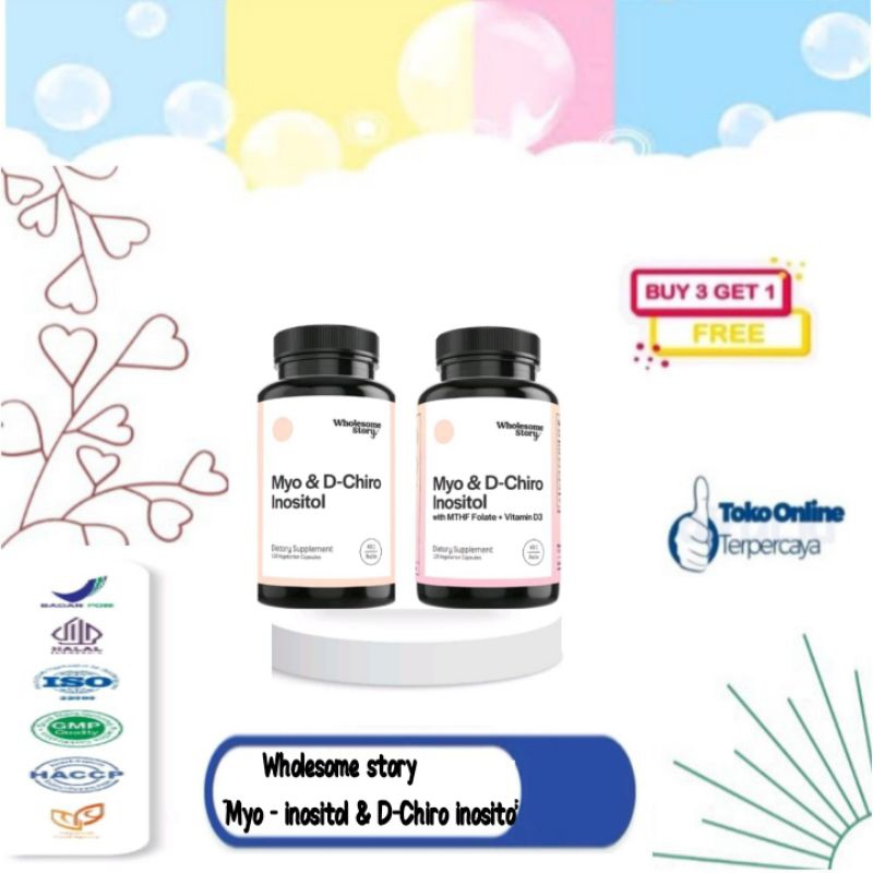 Wholesome Story Myo-Inositol & D-Chiro Inositol 120 Capsul