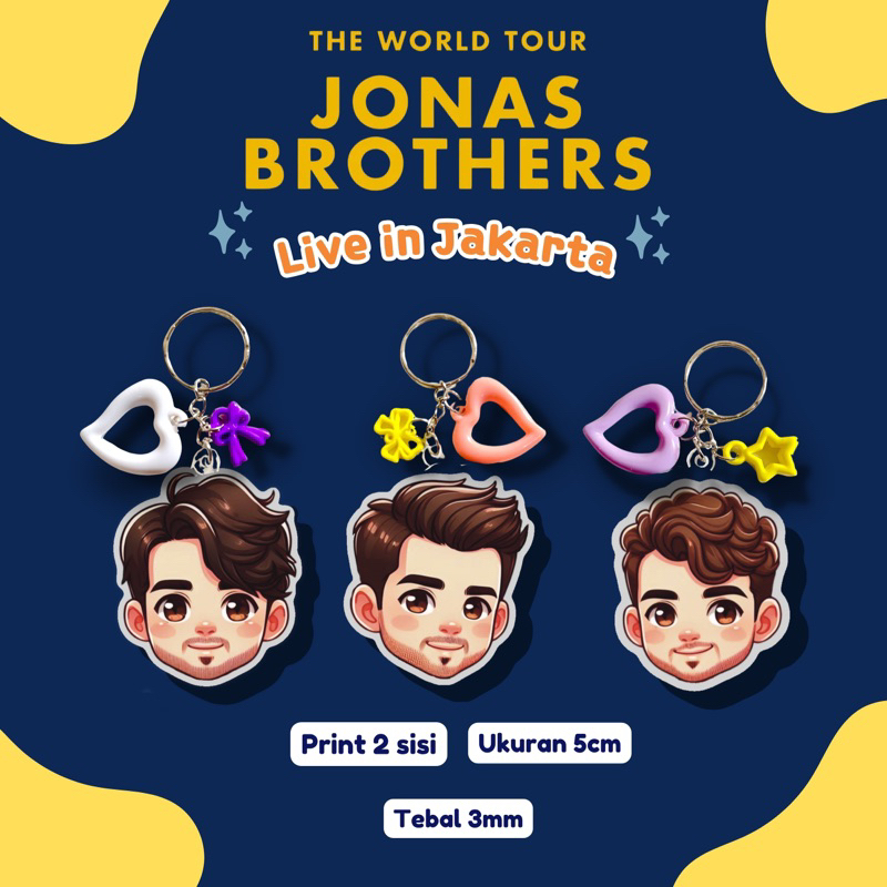 Jonas Brothers Keychain Acrylic
