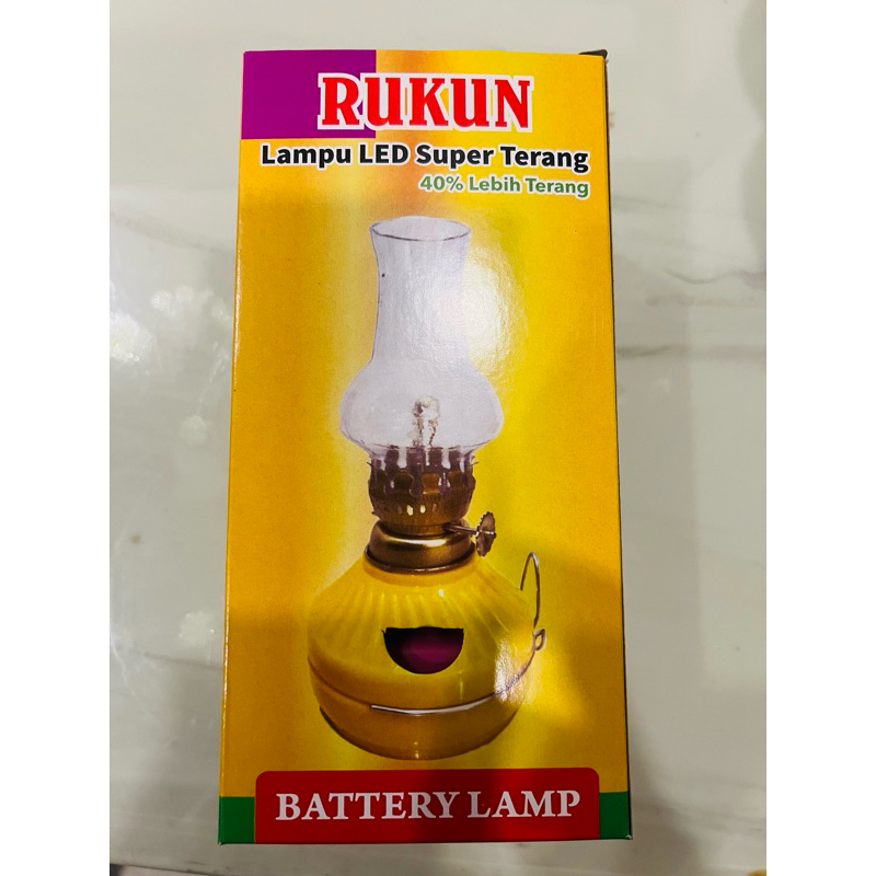 Jlelectro Rukun Lampu Teplok Baterai/ Ublik/ Minyak Tanah/ Semprong