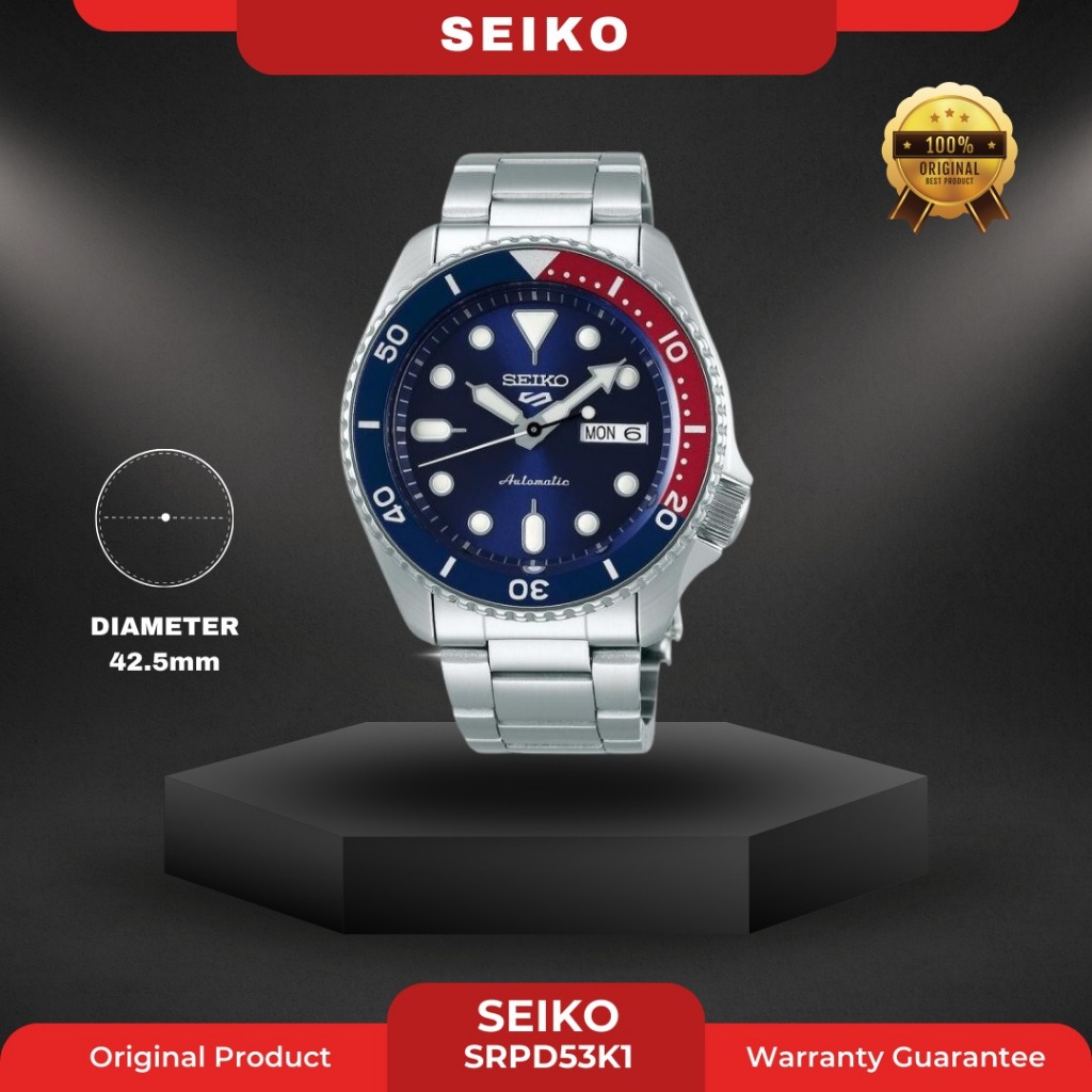 SEIKO SRPD53K1 PRIA ORIGINAL JAM TANGAN COWOK ARLOJI COWOK FASHION