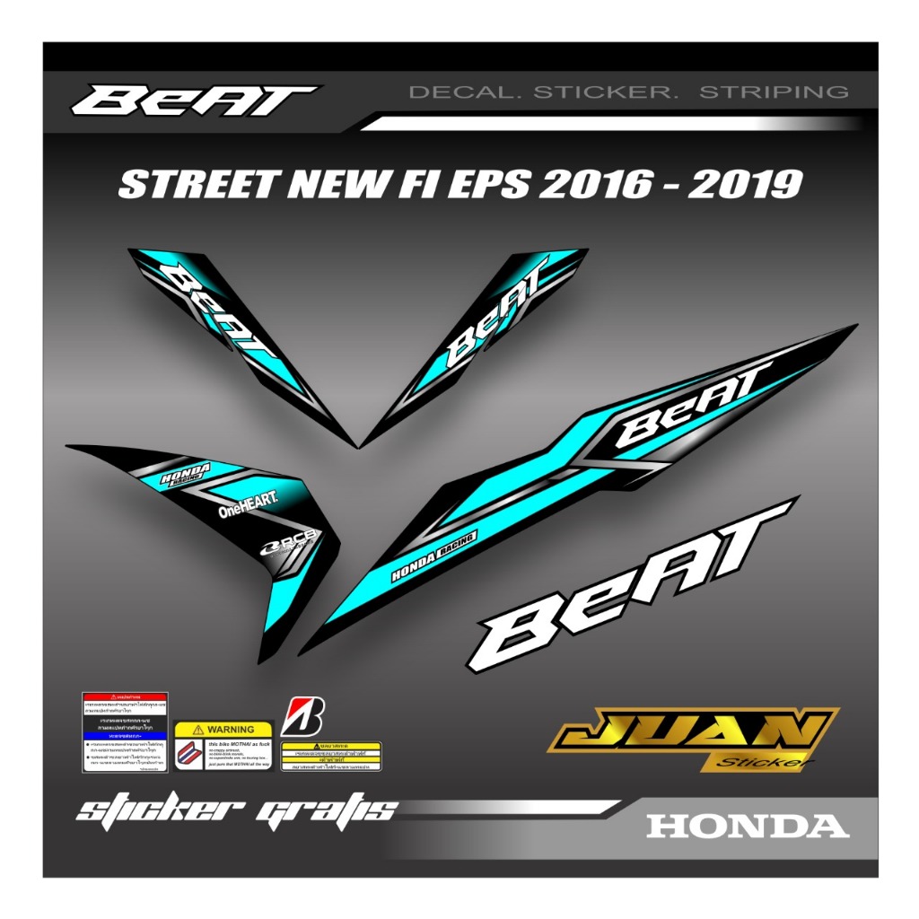 Striping Beat Fi 2017 Variasi/Striping Beat Street 2019 Variasi/Striping Beat Esp 110/Premium #02