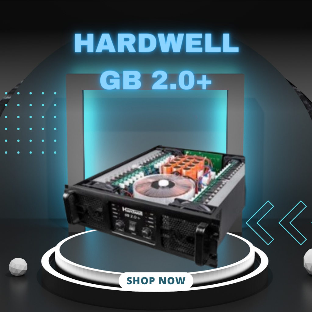 POWER AMPLIFIER HARDWELL GB 2.0+ / GB2.0+ / GB-2.0+ 2 X 2000 WATT GARANSI RESMI HARDWELL