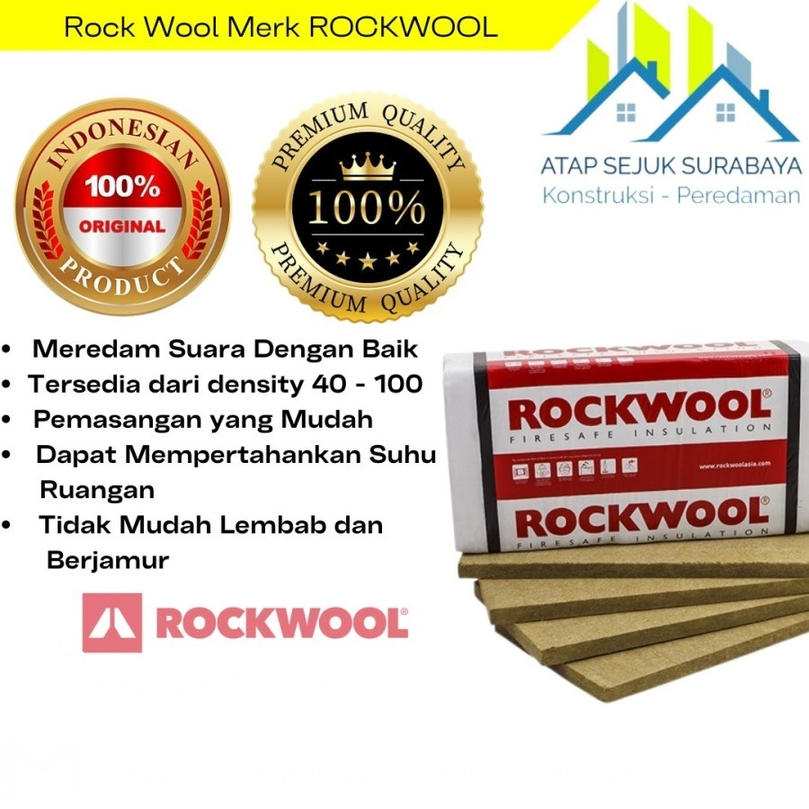 Rockwool Peredam Suara / Insulasi Suara Ruangan / Karaoke / Bioskop