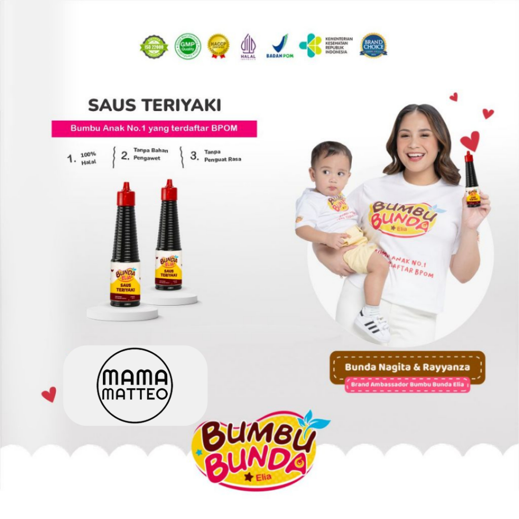 

LAKU BUMBU BUNDA BY ELIA Kecap Organik Manis Asin Ikan Saos Teriyaki Tiram Minyak Wijen / Bumbu