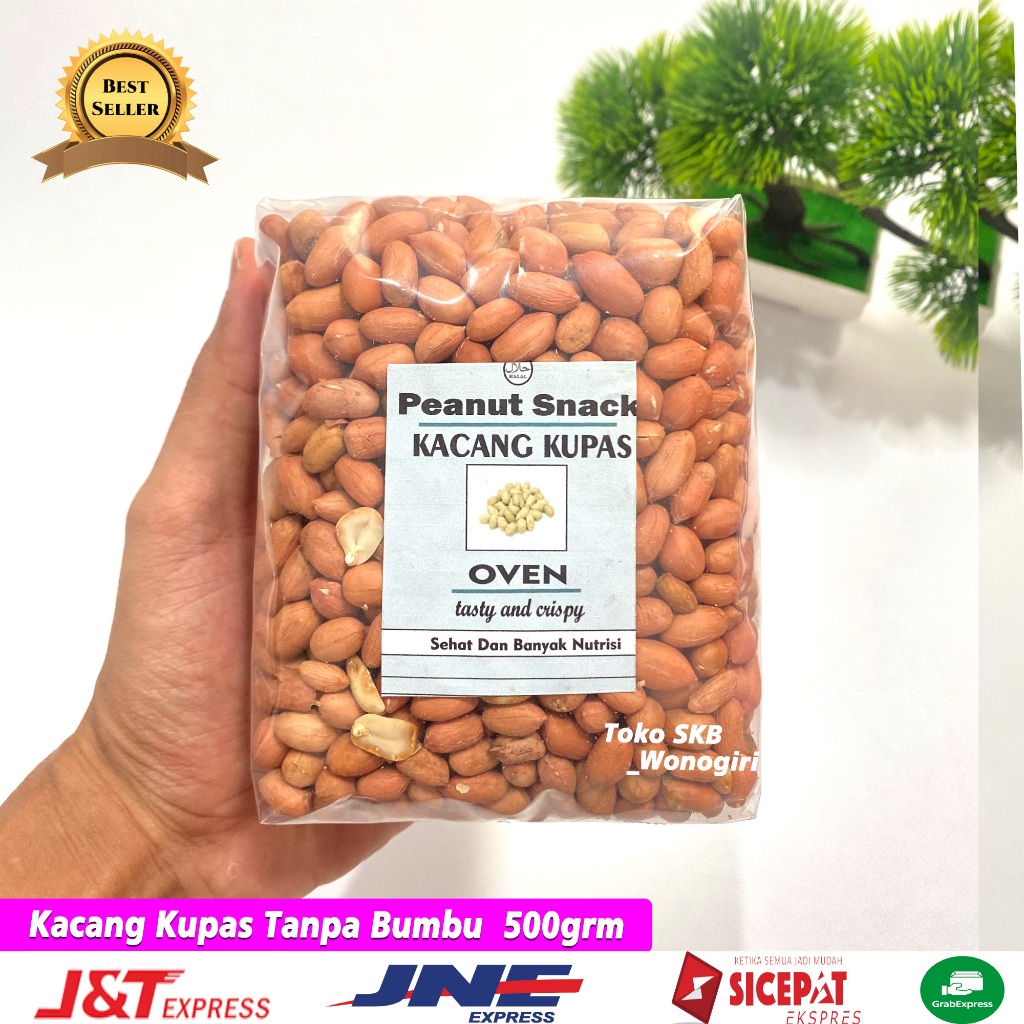 

500grm Kacang Tanah Oven Kupas Original Wonogiri