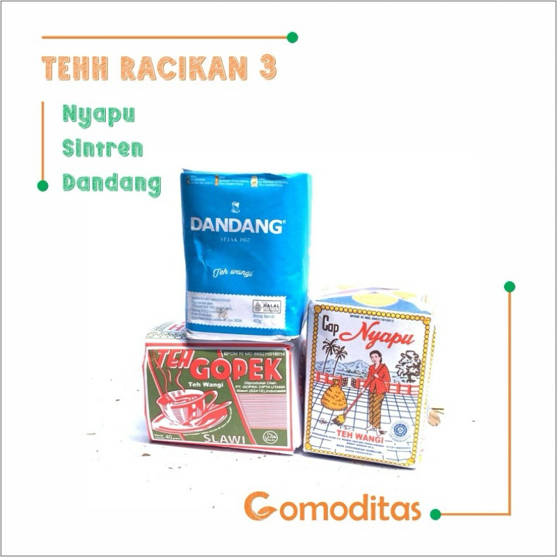 

Paket teh solo 3 macam teh tubruk racikan angkringan