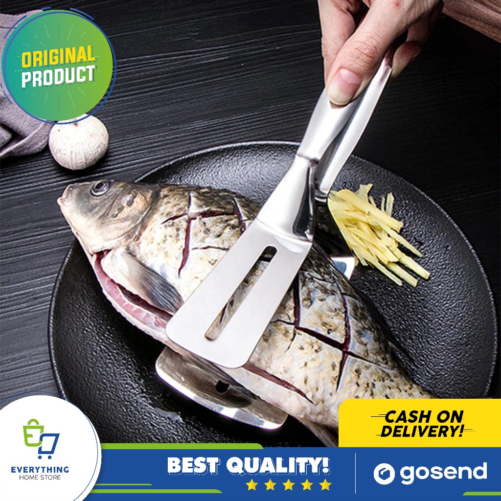 Penjepit Makanan Gorengan Food Serving Tong Stainless Steel EHS