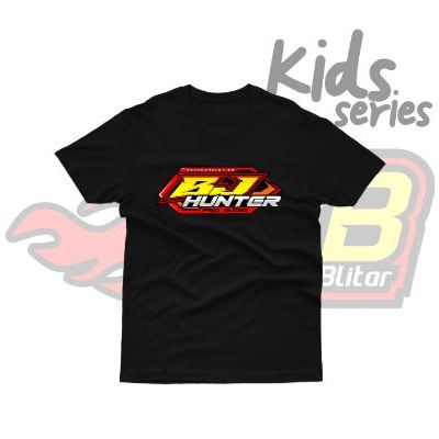 Baju Kaos Anak BJ Hunter New Katun COmbed Sound System HITAM
