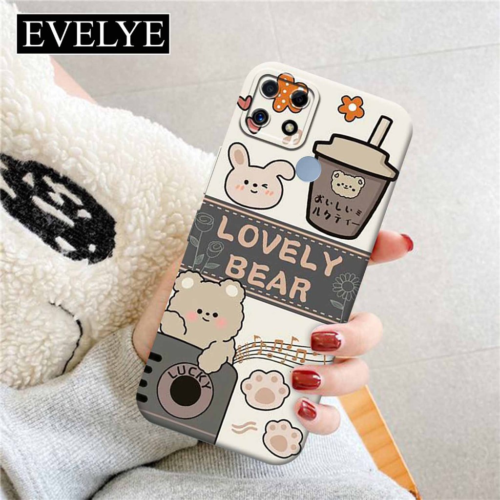 Soft case Hp REALME C25 - EVELYE - Fashion Case Aesthetic - Silicon - Pelindung Belakang Handpone - 