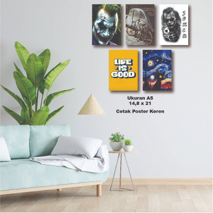 Cetak Poster Foto Murah Ukuran A5
