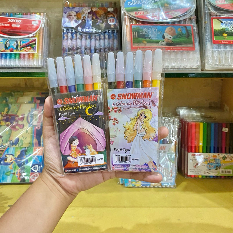

SPIDOL SNOWMAN 6 WARNA / SPIDOL WARNA WARNA / SPIDOL WARNA PW-6A