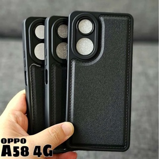 OPPO A17 OPPO A17K CASE LEATHER PRO BLACK OPPO A17 OPPO A17K