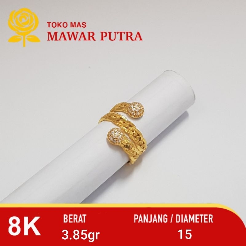 Cincin emas Dubai series Gold 8K 375