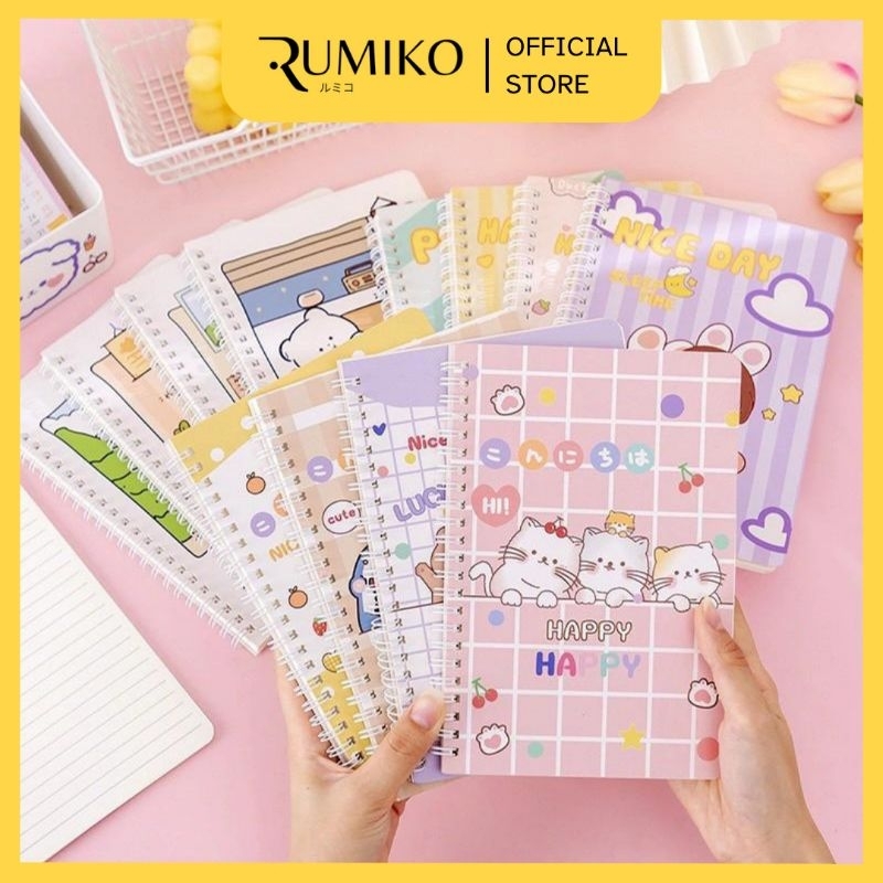 

RUMIKO || NOTEBOOK SPIRAL SIZE A5 FREE BONUS