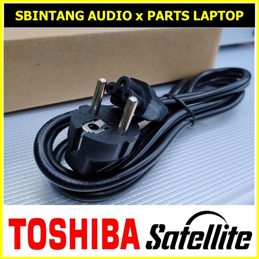 Kabel power adaptor charger laptop toshiba 3 lubang original