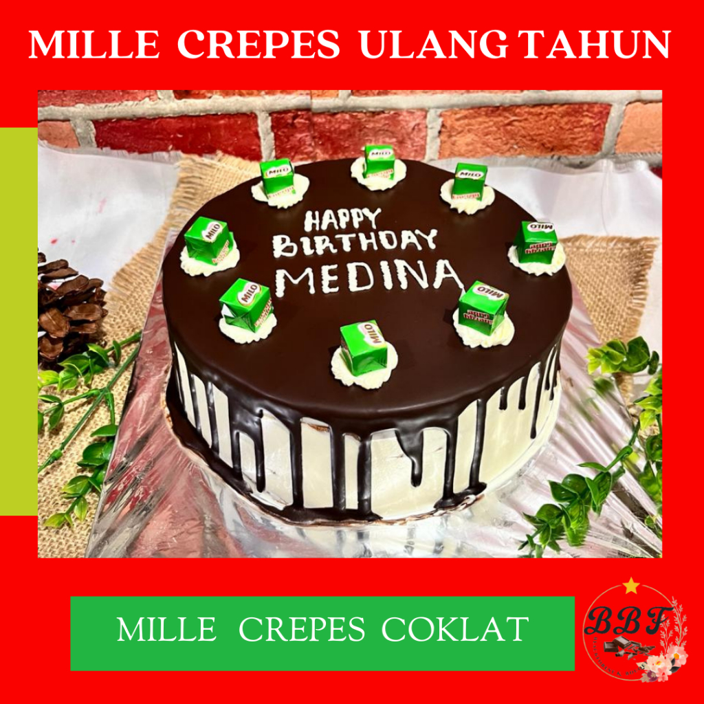 

Mille Crepes / Slice Cake / Coklat / Redvelvet / Matcha