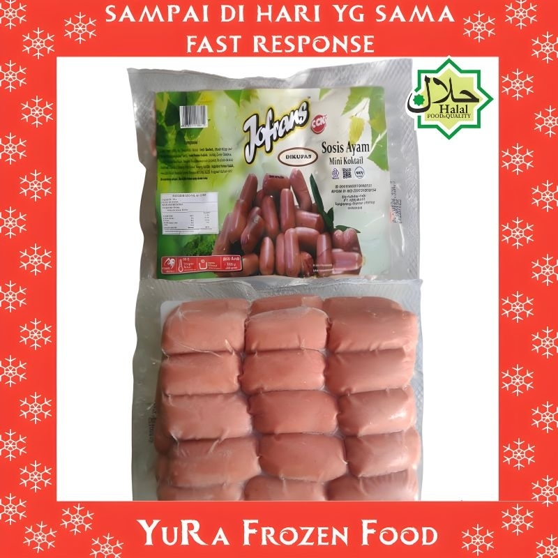 JOFRANS Sosis Ayam Cocktail  300 gr Isi 30 Chicken Sausage