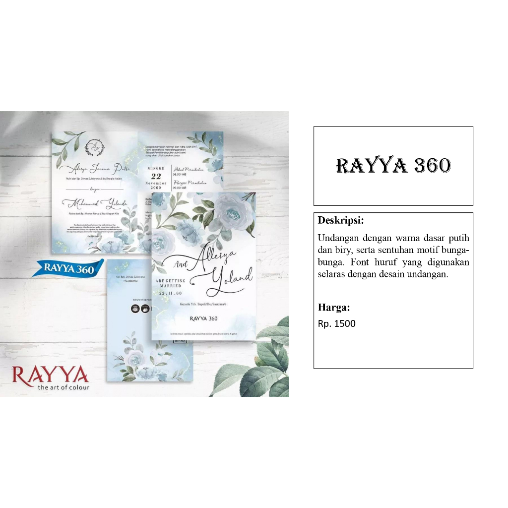 

Surat Undangan Rayya 360 free undangan digital