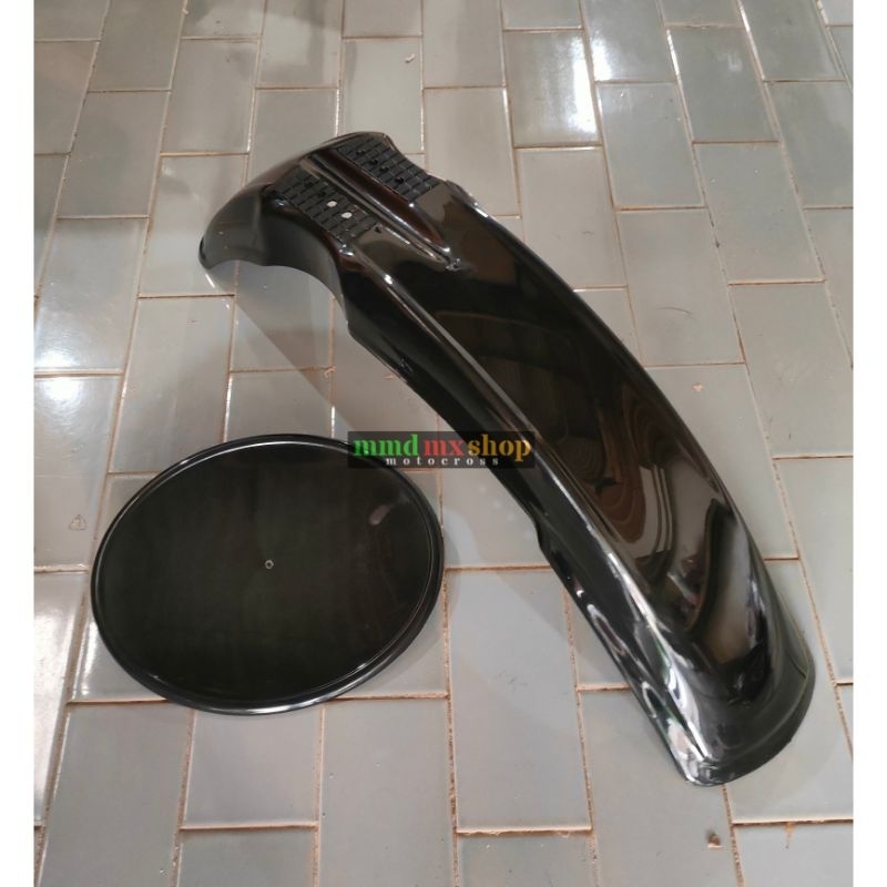 Spakbor depan ts jadul ts 125 old dan Papan nomor ts jadul Cover nomor ts 125