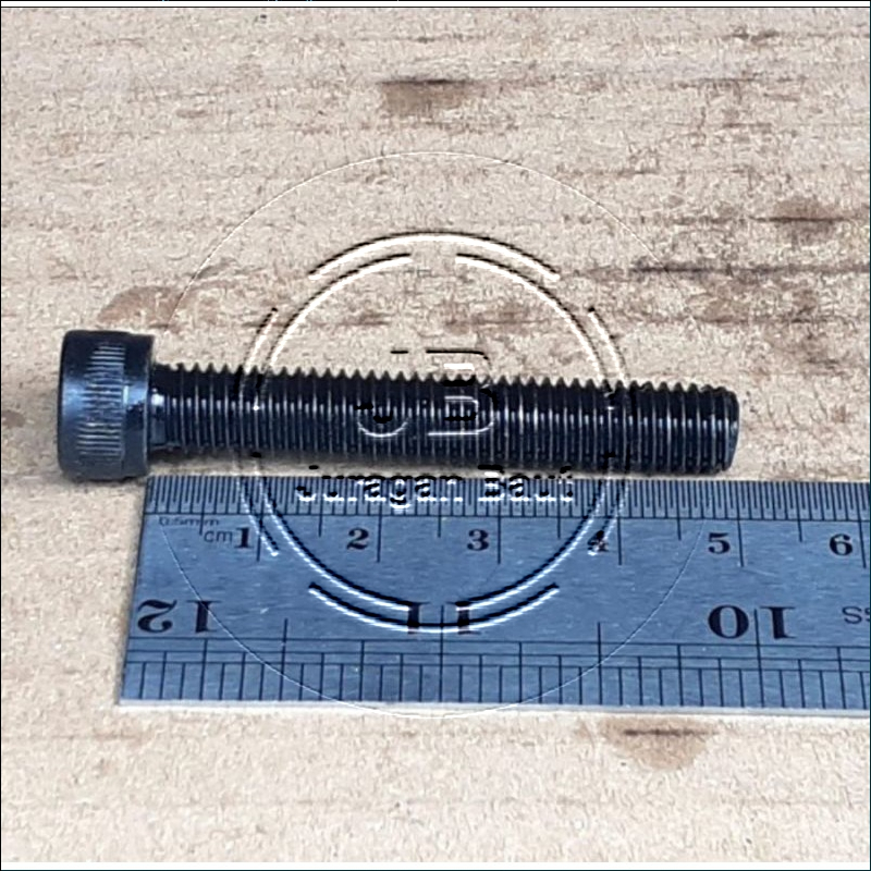 BAUT L M8X50 BAJA PANJANG 5 CM 5CM BAUD L BAJA M8 X 50 KUNCI L6 L 6 KUNCI PAS 12 13 FULL DRAT WARNA 