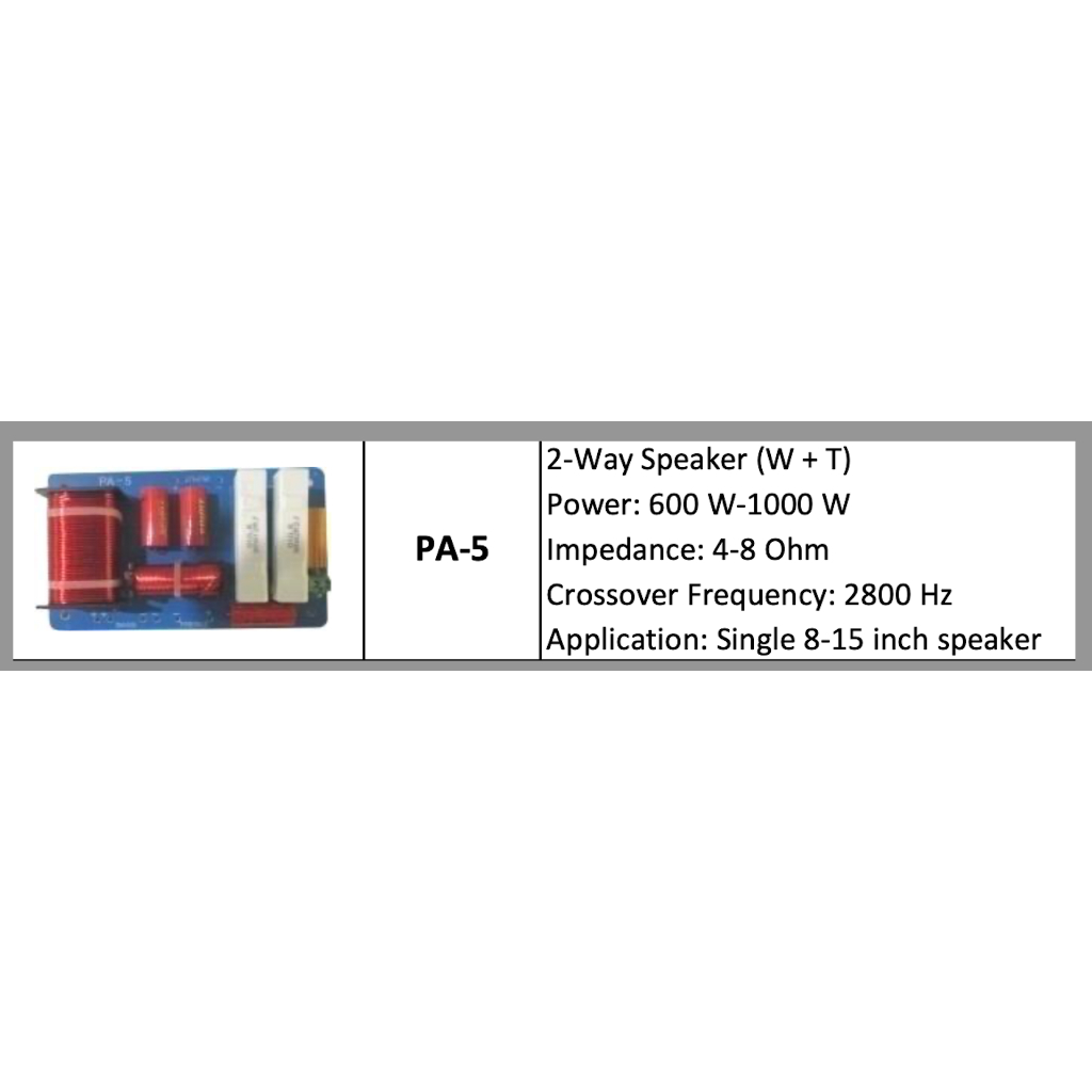 crossover pasif PA5 / PA 5 LOW HIGH 2 way